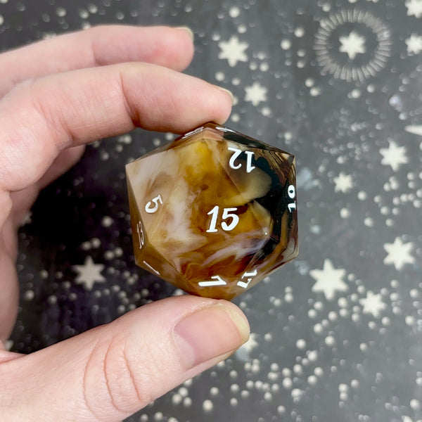 "Brown Sugar Boba" - 35mm Show-Off Logo d20