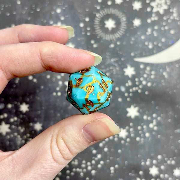 "Copper Turquoise" - Standard Logo d20