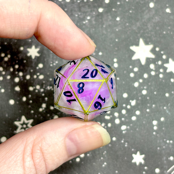 "Pink Pearls" - Show Off Numeric d20