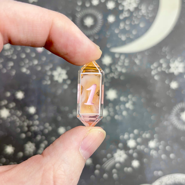 "Peachy Keen" - 7 Piece Set - Logo d20
