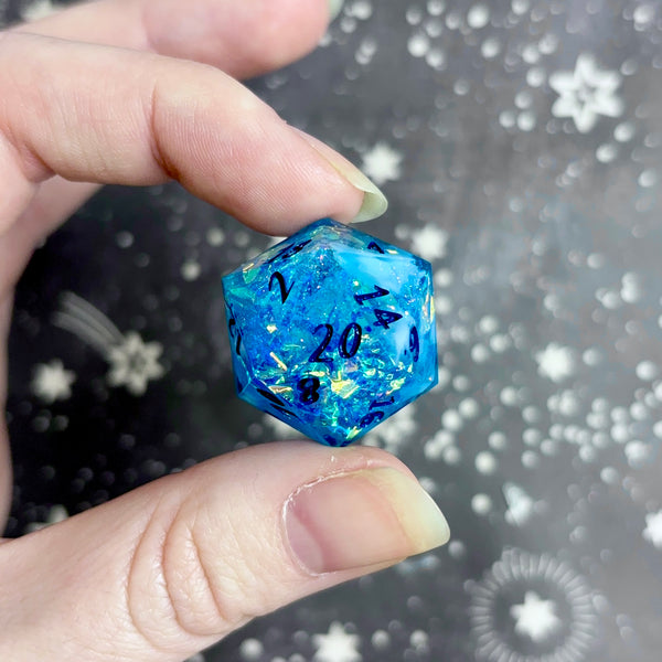 "Frostbitten Aurora" - 7 Piece Show Off Set - Numeric d20