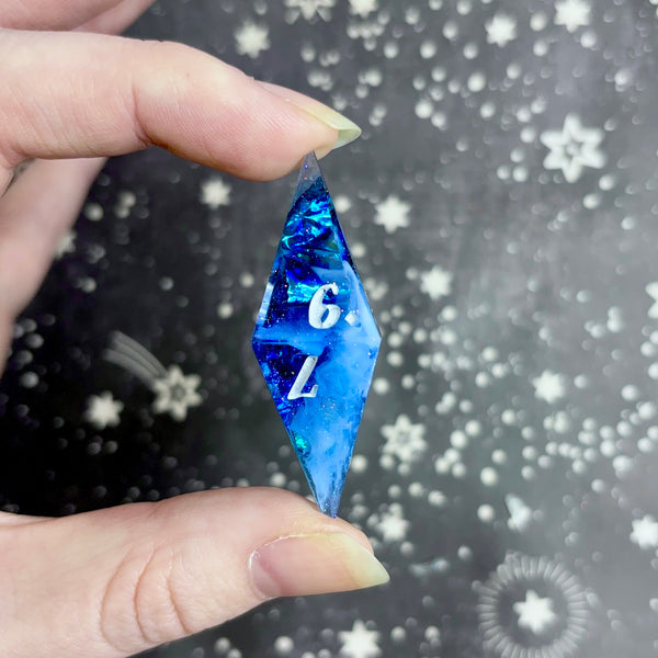 "Misty Midnight" - Elongated 7 Piece Show Off Set - Logo d20