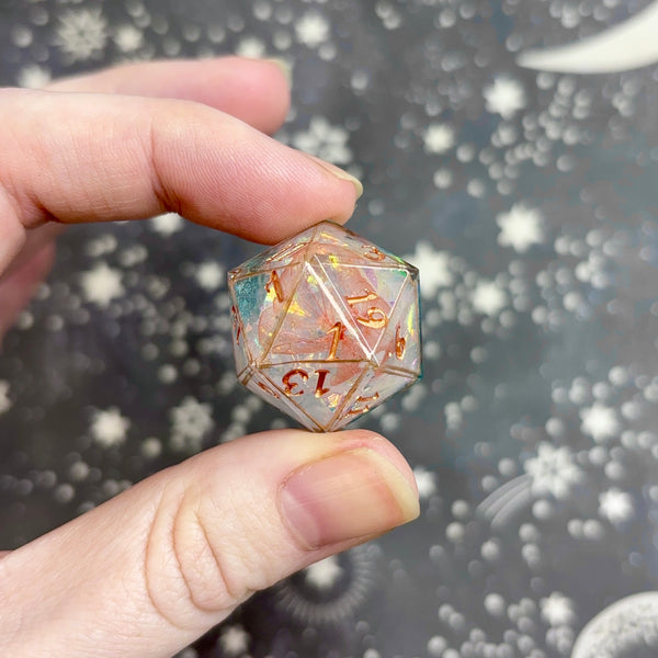 "Fey Bloom" - 7 Piece Show Off Set - Logo d20