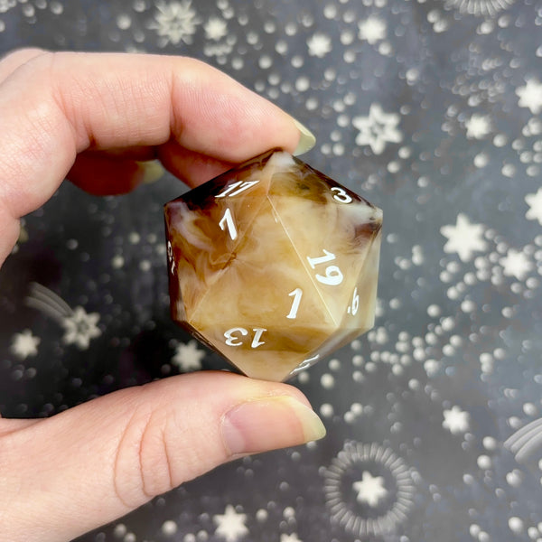 "Brown Sugar Boba" - 35mm Show-Off Logo d20