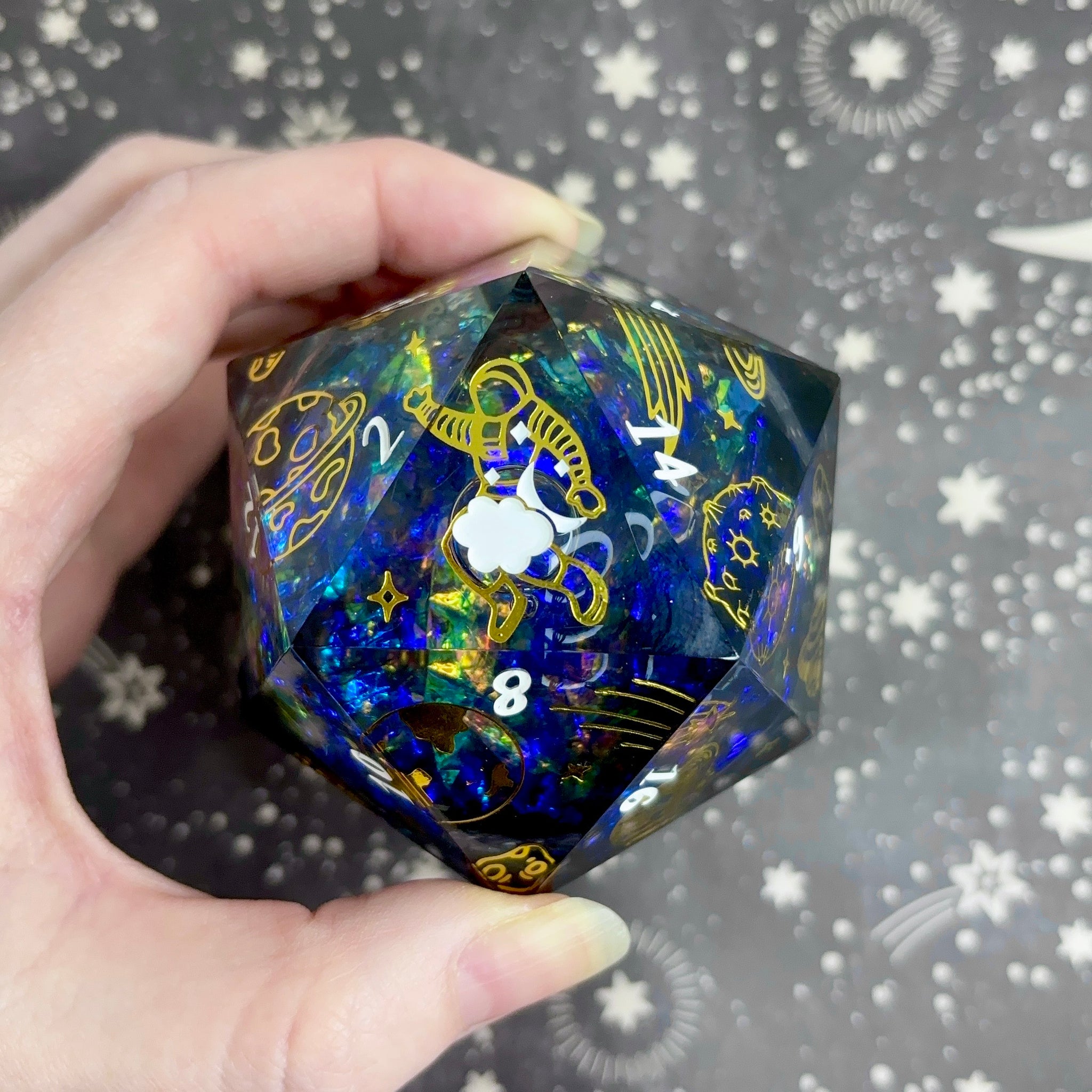 "Galactic Voyage" - 60mm Logo d20