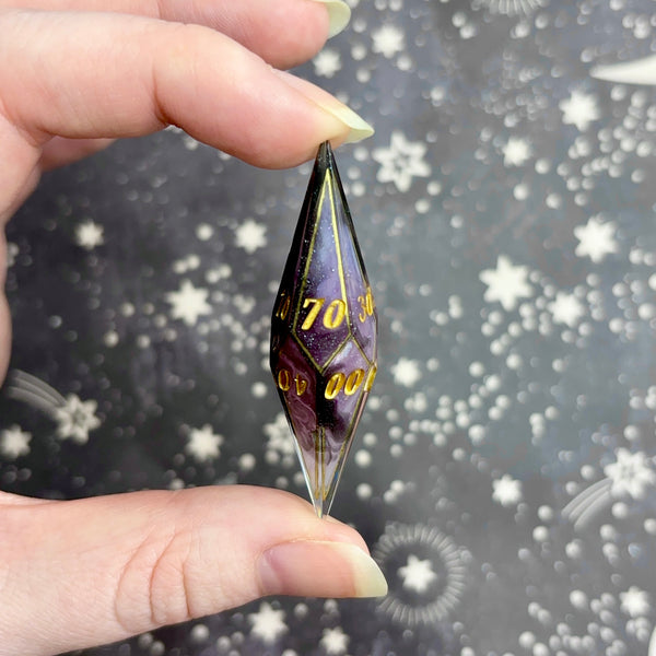 "Overtaking" - Elongated 7 Piece Show Off Set - Logo d20