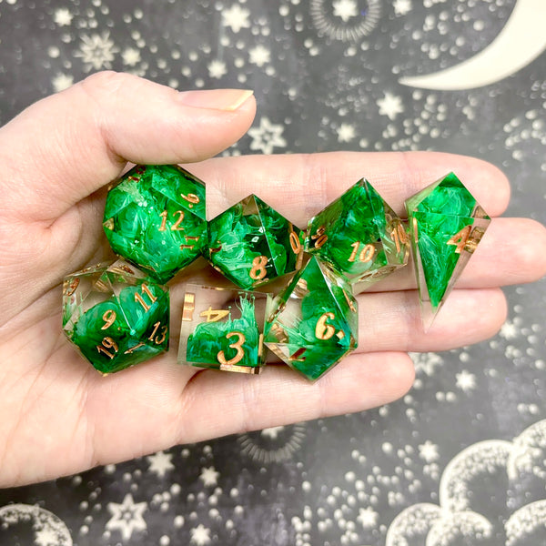 "Into the Woods" - 7 Piece Show Off Set - Logo d20