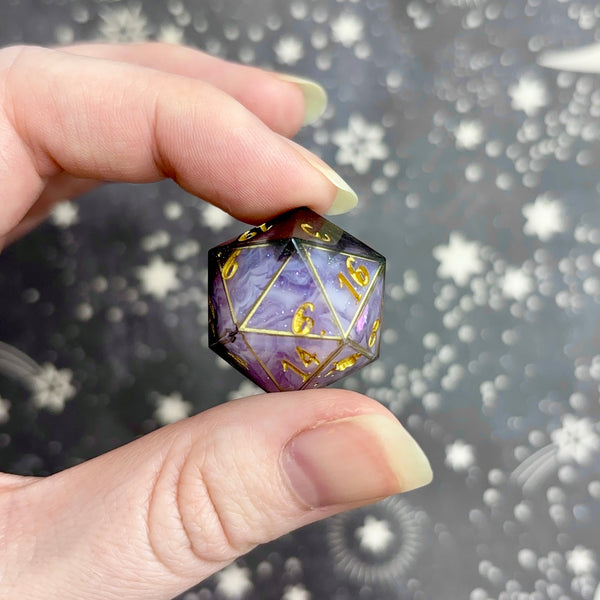 "Overtaking" - Elongated 7 Piece Show Off Set - Logo d20