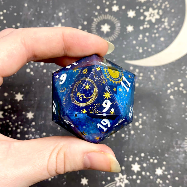 "Celestial Tapestry" - 40mm Show-Off Logo d20