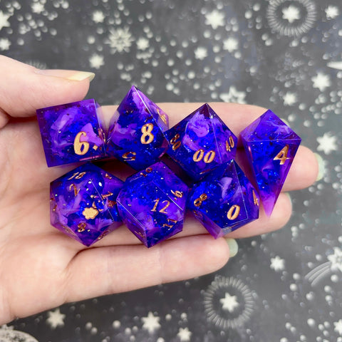 "Under the Moonlight" - 7 Piece Show Off Set - Logo d20