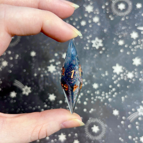 "Dazzled" - Elongated 7 Piece Show Off Set - Logo d20