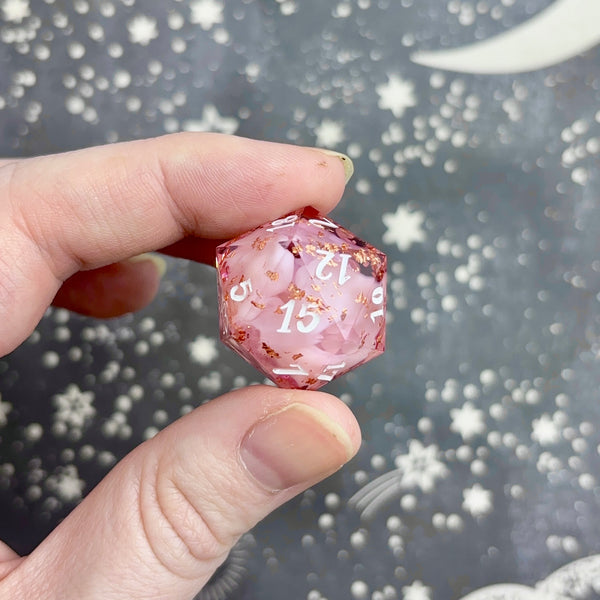 "Copper and Pink" - Show Off Numeric d20