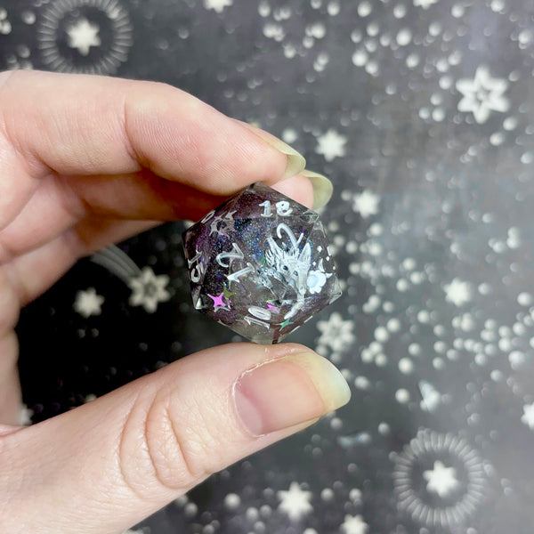"Dragon Dreams" - Elongated 7 Piece Show Off Set - Logo d20