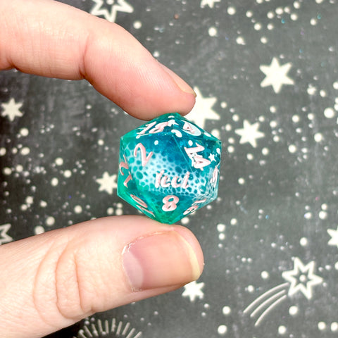"Ocean Waves, Pink and White" - Standard Yeet/Fuck d20