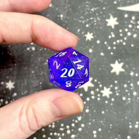 "Sparkle in Space" - Standard Numeric d20