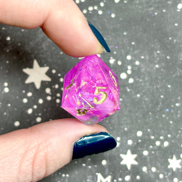 "Bubblegum Brightness" - 7 Piece Show Off Set - Logo d20