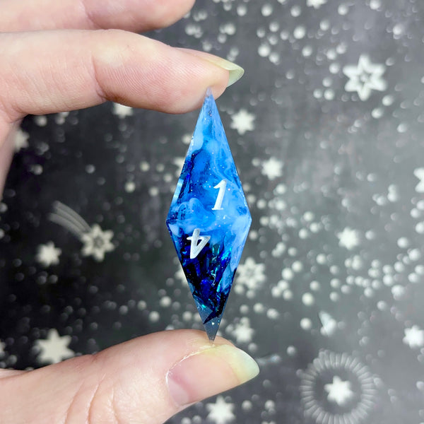 "Misty Midnight" - Elongated 7 Piece Show Off Set - Logo d20