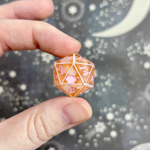 "Peachy Keen" - 7 Piece Set - Logo d20