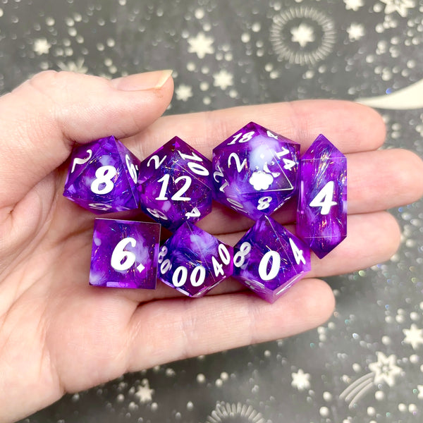 "Sky Full of Fireworks" - 7 Piece Set - Logo d20