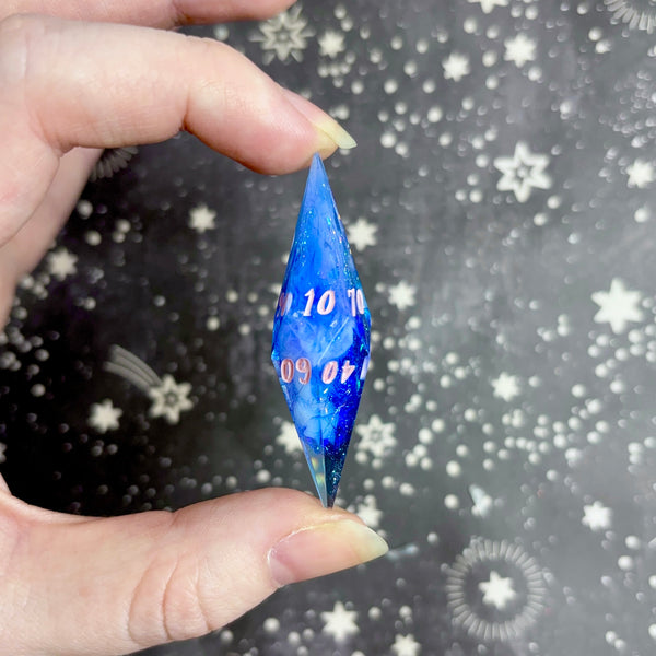 "Pensive Whimsy" - Elongated 7 Piece Show Off Set - Logo d20