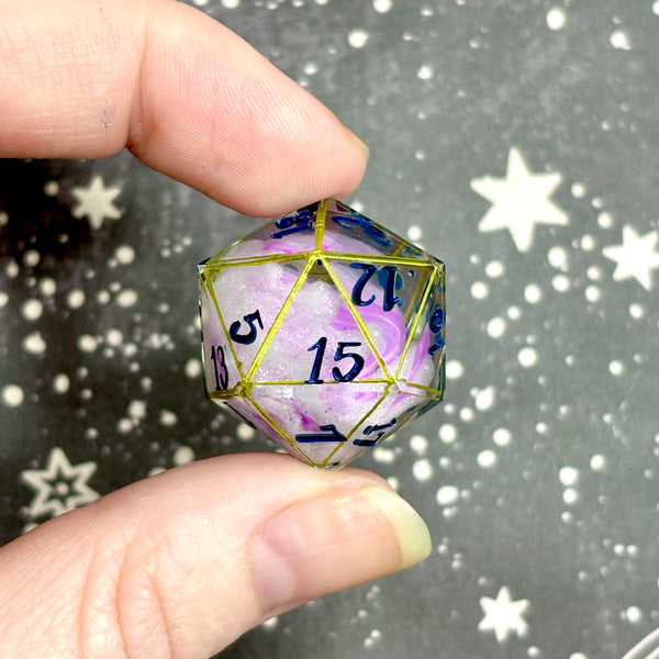 "Pink Pearls" - Show Off Numeric d20