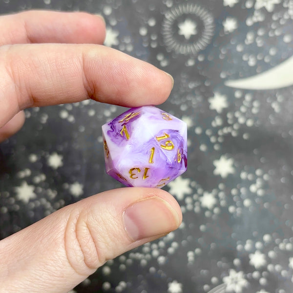 "Orchid Melody" - Show-Off Numeric d20
