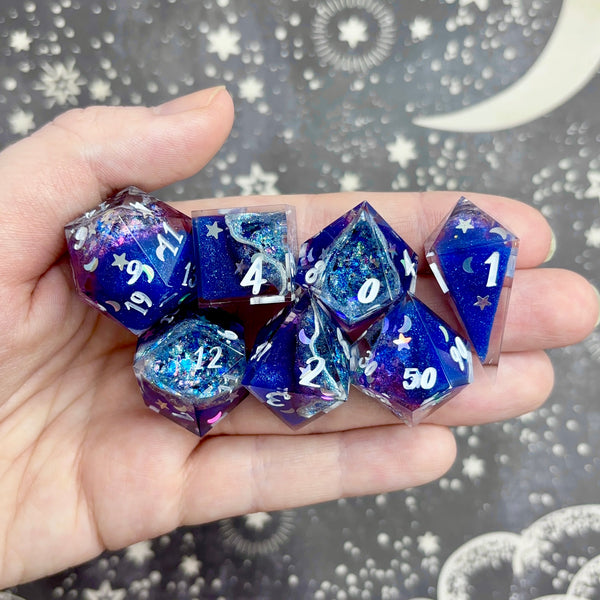 "Moonbow" - 7 Piece Show Off Set - Logo d20