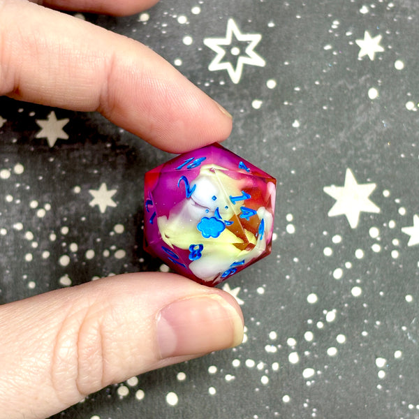 "New Dawn" - Elongated 7 Piece Show Off Set - Logo d20