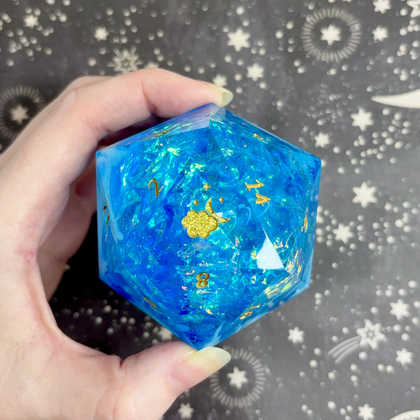 "Crystaline" - 60mm Logo d20