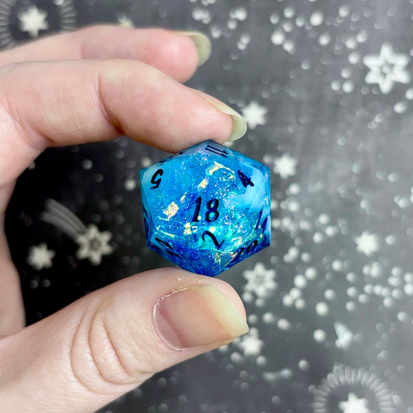 "Frostbitten Aurora" - 7 Piece Show Off Set - Numeric d20