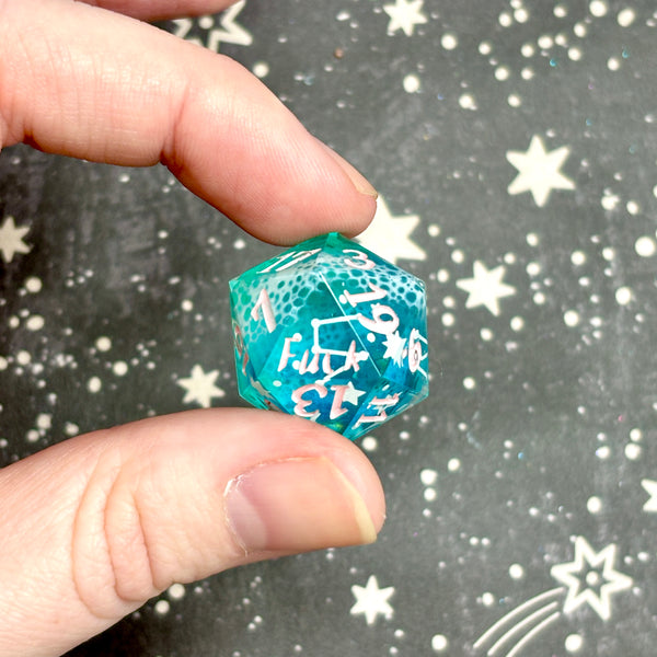 "Ocean Waves, Pink and White" - Standard Yeet/Fuck d20