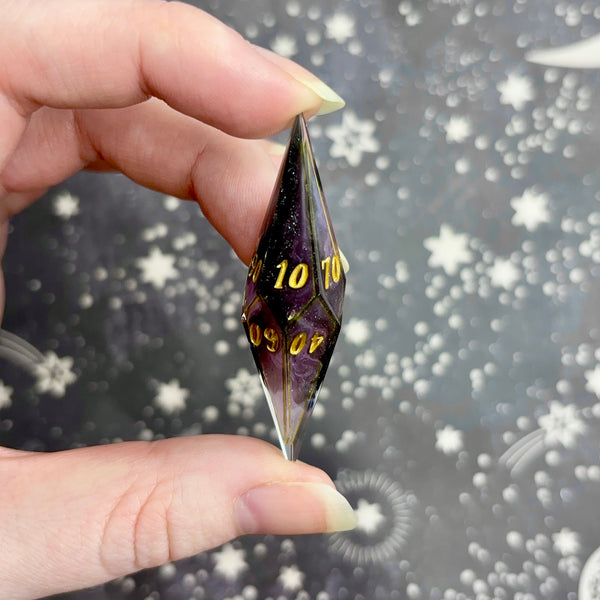 "Overtaking" - Elongated 7 Piece Show Off Set - Logo d20