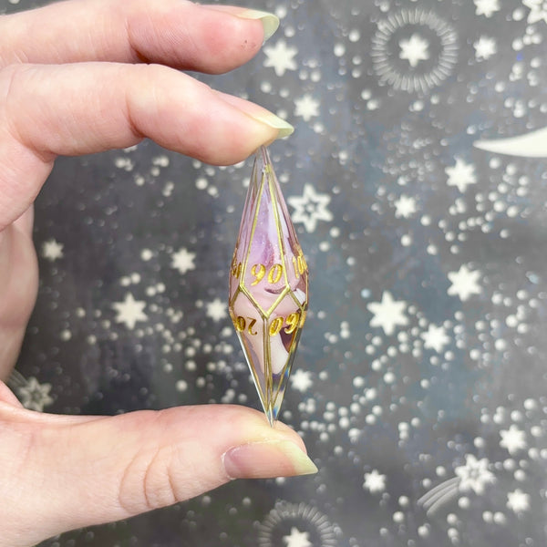 "Caged Princess" - Elongated 7 Piece Show Off Set - Logo d20