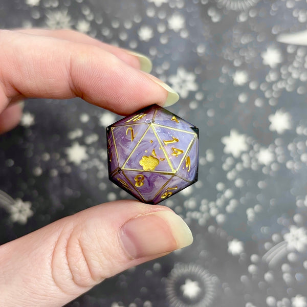 "Overtaking" - Elongated 7 Piece Show Off Set - Logo d20