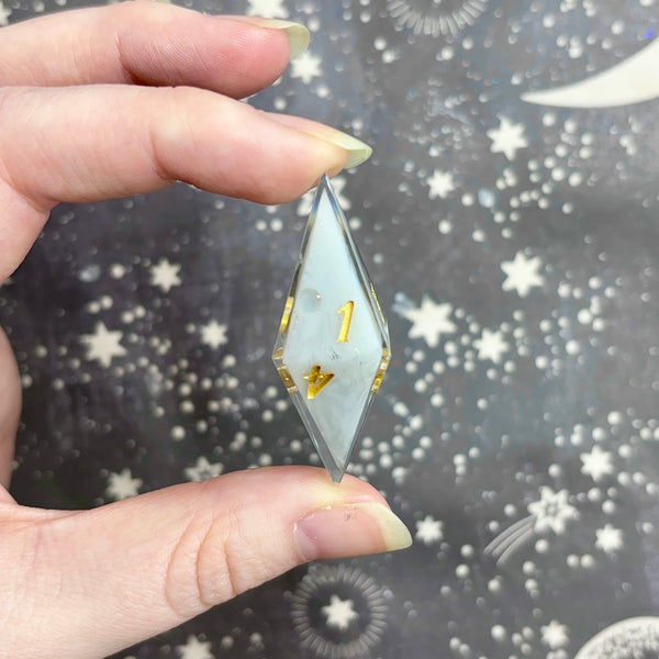 "Dark Crystals" - Elongated 7 Piece Show Off Set - Logo d20