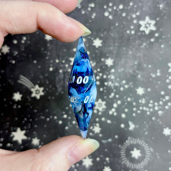 "Misty Midnight" - Elongated 7 Piece Show Off Set - Logo d20