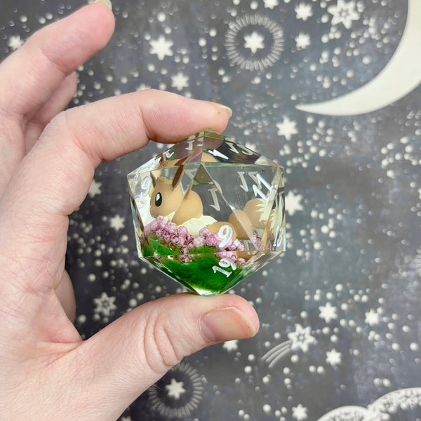 "Eevee's Garden" - 40mm Show-Off Logo d20