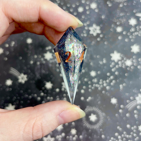 "Dazzled" - Elongated 7 Piece Show Off Set - Logo d20