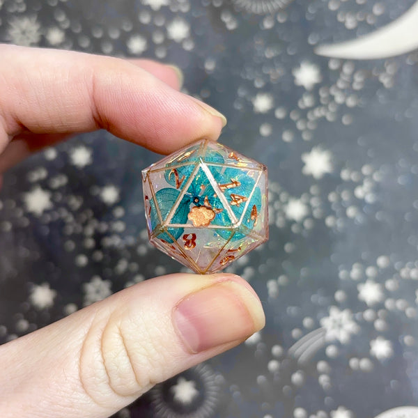"Fey Bloom" - 7 Piece Show Off Set - Logo d20