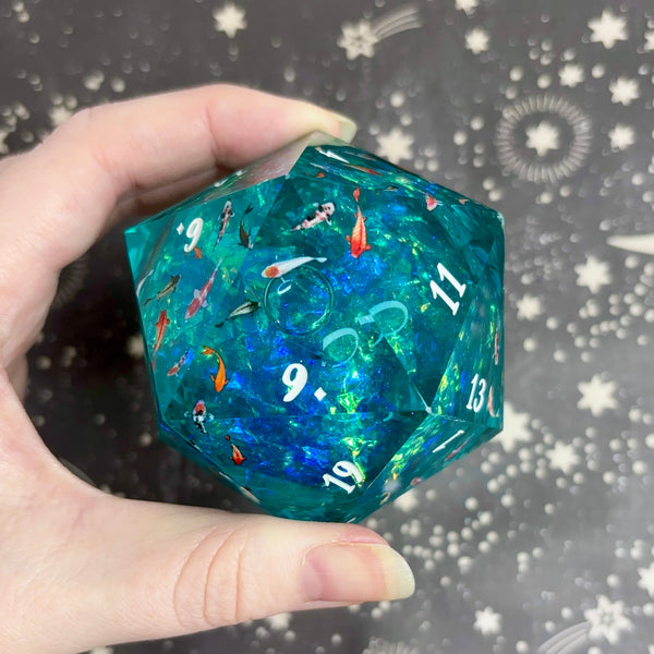 "Koi Current" - 60mm Logo d20
