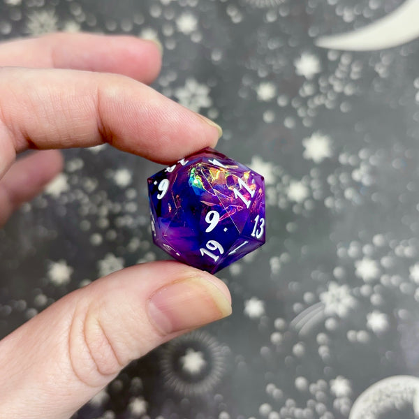 "Dancing in Deep Space" - 7 Piece Show Off Set - Logo d20