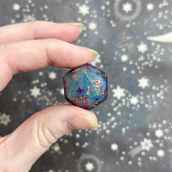 "Cosmic Geodes" - Show Off Logo d20