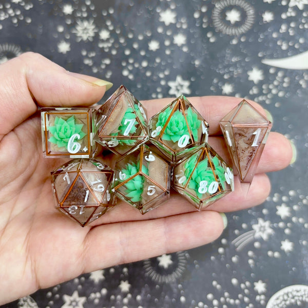 "Terracotta Terrarium" - 7 Piece Show Off Set - Logo d20