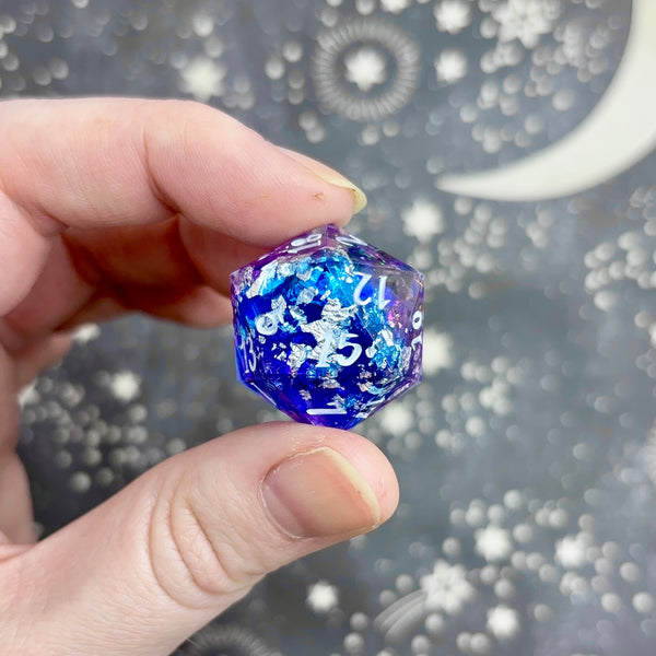"Silver Geode" - Show Off Logo d20