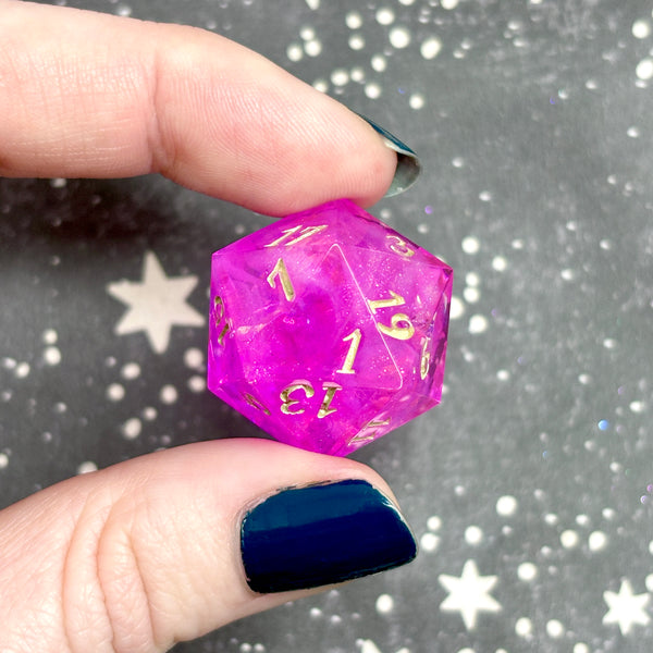 "Bubblegum Brightness" - 7 Piece Show Off Set - Logo d20