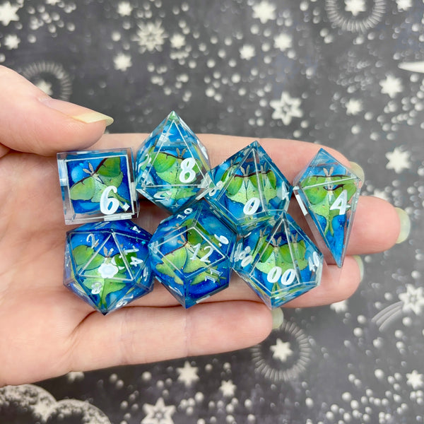 "Moonbringer" - 7 Piece Show Off Set - Logo d20