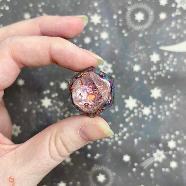 "Cosmic Geodes" - Show Off Logo d20