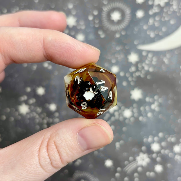 "Liquid Brown Sugar Boba" - Show-Off Logo d20