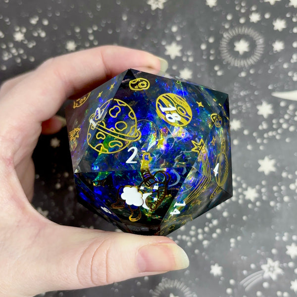 "Galactic Voyage" - 60mm Logo d20